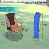 NNETM Outdoor Folding Camping Chair with Adjustable Backrest