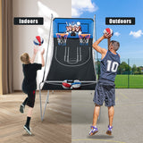 NNECW Dual Shot Basketball Arcade Game with 8 Game Modes &amp; Arcade Sound-Blue