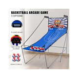 NNECW Dual Shot Basketball Arcade Game with 8 Game Modes &amp; Arcade Sound-White