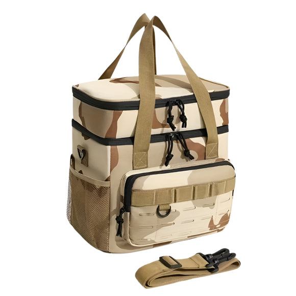NNETM Large Outdoor Double-Layer Crossbody Bag