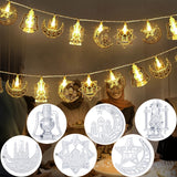 NNETM Ramadan Eid LED String Lights Star Moon Castle