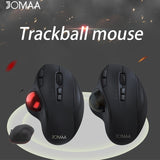 NNETM Ergonomic Wireless Trackball Mouse (3-Device Connection)