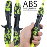 NNETM Ultralight 5-Section Travel Fishing Rod with Comfortable EVA Handle - Yellow