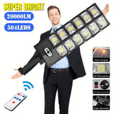 NNETM Super Bright 504 LED Solar Light - Outdoor Daylight with Motion Sensor