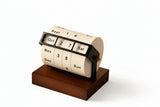 Retro Flip Calendar with Wooden Base