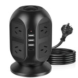 NNETM 12-in-1 Tower Power Strip with USB