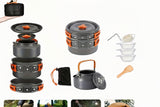 NNETM Portable Camping Cookware Set Aluminum Outdoor Kitchen Kit