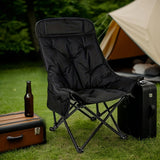 NNETM Outdoor Moon Chair – Foldable High-Back Camping Chair, Thickened & Lightweight