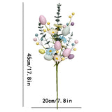 NNETM Pastel Eggs Easter Artificial Flower Bouquet Faux Floral