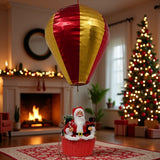 88.9cm Santa Claus Hot Air Balloon Christmas Hanging Decoration