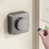 NNETM Clothesline Retractable Stainless Steel Wall Mount