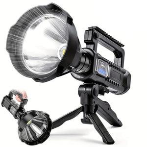 NNETM USB Rechargeable LED Spotlight Flashlight (4 Modes XHP70)