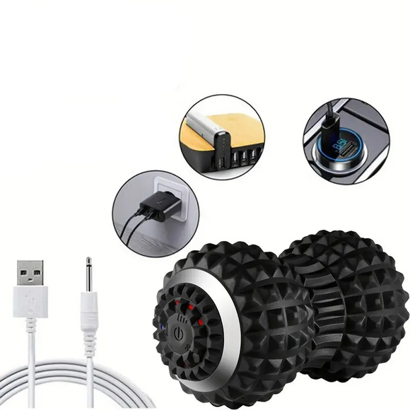 NNETM Vibrating Massage Ball for Pain Relief & Deep Tissue Myofascial Release(Black)