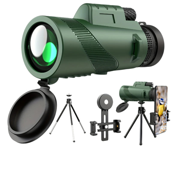 NNETM HD Monocular Telescope with Phone Holder and Tripod