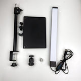NNETM LED Clip Desk Lamp with Storage Tray & Adjustable Brightness