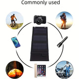 NNETM Portable Solar Foldable Charging Pack 35W USB 5V Output - Black