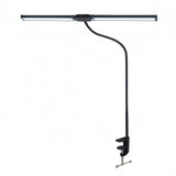 NNETM Double Head LED Desk Lamp – Clip-On Gooseneck Light with 3 Modes & 10 Brightness Levels