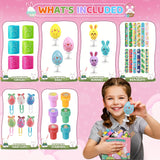 NNETM 120pcs Easter Basket Filler Set with Colorful Eggs