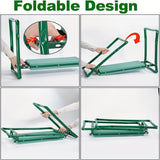 NNETM Garden Kneeling Chair with Cushion and Tool Bag