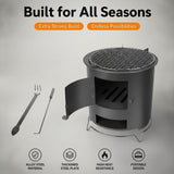 Portable Outdoor Charcoal Wood Stove for Camping & Cooking