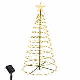 93cm Solar Christmas Tree Light Warm White
