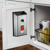 NNETM Wall-Mounted Stainless Steel Garbage Bag Dispenser