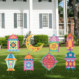 NNETM 8-Pack Ramadan Garden Stakes Outdoor Lawn Signs