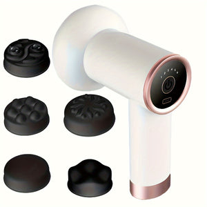 NNETM Mini Rechargeable Massage Gun - 6 Speed Settings(White)