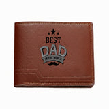 Men's "Best Dad" Printed Multi-Card Wallet