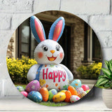NNETM Giant Inflatable Easter Bunny with "Happy Easter" Message