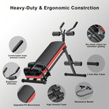 NNETM Ab Workout Sit-Up Bench
