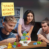 73pcs Balance Tower Stacking Colorful Plastic Tabletop Game