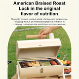 NNETM Portable Cast Iron BBQ Grill Charcoal Stove