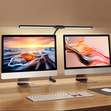 NNETM Double Head LED Desk Lamp – Clip-On Gooseneck Light with 3 Modes & 10 Brightness Levels