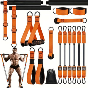 NNETM Men’s Pilates Bar with Resistance Bands