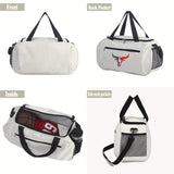 NNETM Oxford Duffel Bag Bull Logo Travel Gym