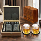NNETM Whiskey Glasses Gift Set with Stones & Tongs