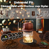 NNETM Whiskey Smoker Kit with 6 Wood Flavors & Accessories