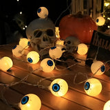 Halloween Eyeball String Lights – 10-LED 59.06-Inch Battery-Powered