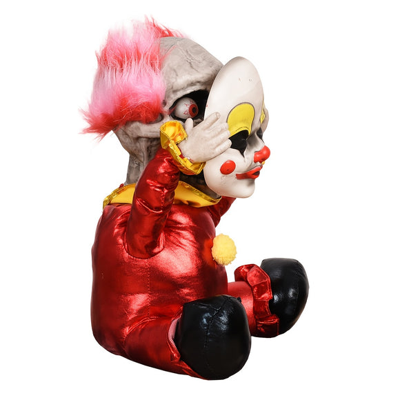 NNETM Talking Skull Clown Halloween Decoration