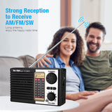 NNETM Solar Portable Radio with Digital Speaker