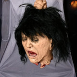 NNETM Latex Head Hanging - With Black Hair