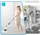 NNETM Electric Rotary Floor Scrubber with Replaceable Brush Heads