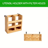 NNETM High Quality Natural Bamboo Dish Rack - Foldable and Compact
