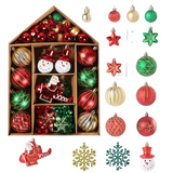 NNEOBA 70Pcs/Box Christmas Tree Ball Ornaments