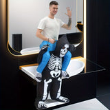 NNETM Halloween Inflatable Grim Reaper Costume for Adults