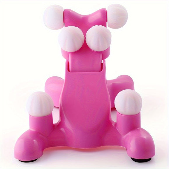 NNETM Home Cervical Compression Manual Massager(Pink)