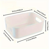 NNETM 10pcs Set Plastic Storage Baskets with Handles