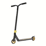 NNETM 360° Stunt Kick Scooter Black Gold PU Wheels