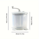 NNETM Manual Laundry Machine with Pedal Base